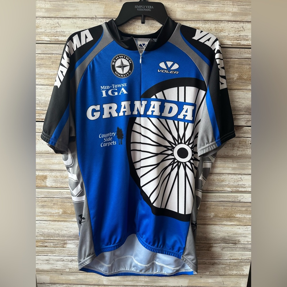 🚴 Voler Granada Yakima Cycling Jersey Men’s 2XL Blue Black 1/2 Zip